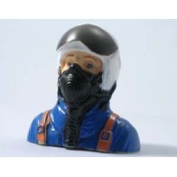 Piloto de combate escala 1/6 - 75x46x76mm.