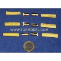 Conectores dorados Kit 6mm.