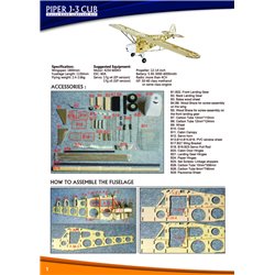 Kit de montaje PIPER J3 - 1800mm