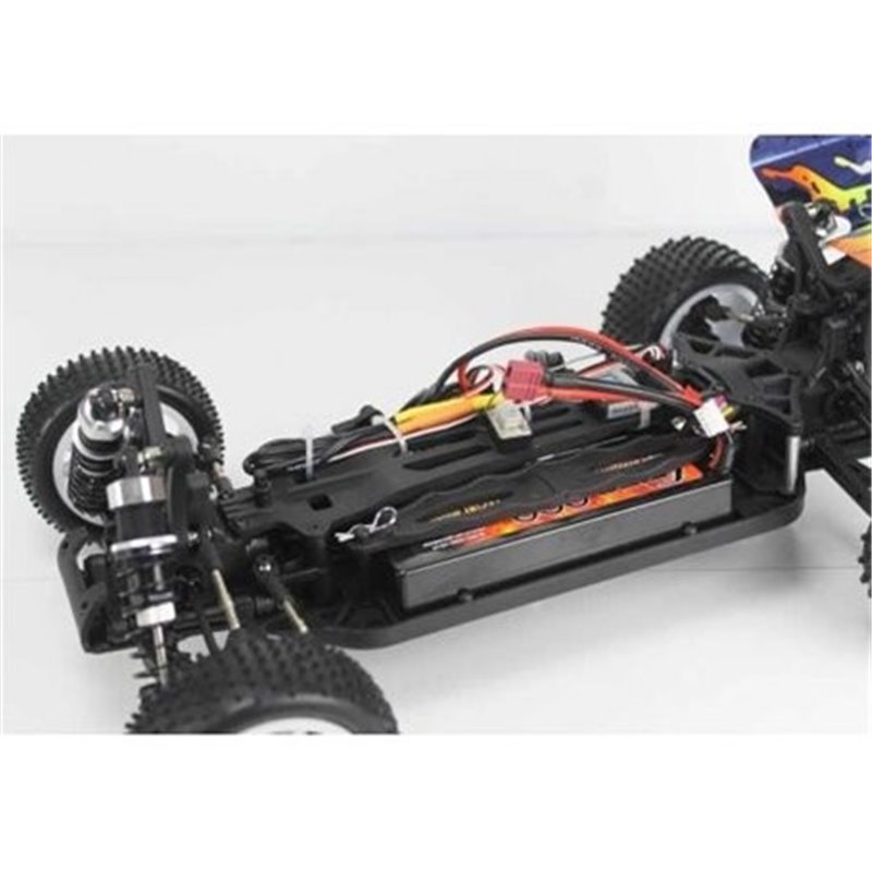 Barra Estabilizadora Delantera AKA Racing Para Buggy 1:10 - Modelo SFT Con Insertos Rojos - Ref AKA13208VR