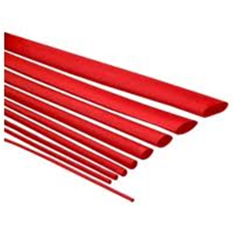 Funda termoretráctil de 2mm Rojo Funda termoretráctil de 2mm Rojo