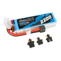 11.1V 2200mAh 45C 3S Lipo Gens Ace con adaptadores
