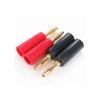 Pareja Banana 4mm - Rojo + Negro