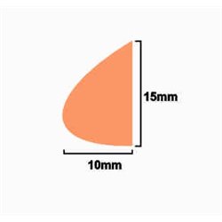Borde de Ataque Macizo 15x10mm