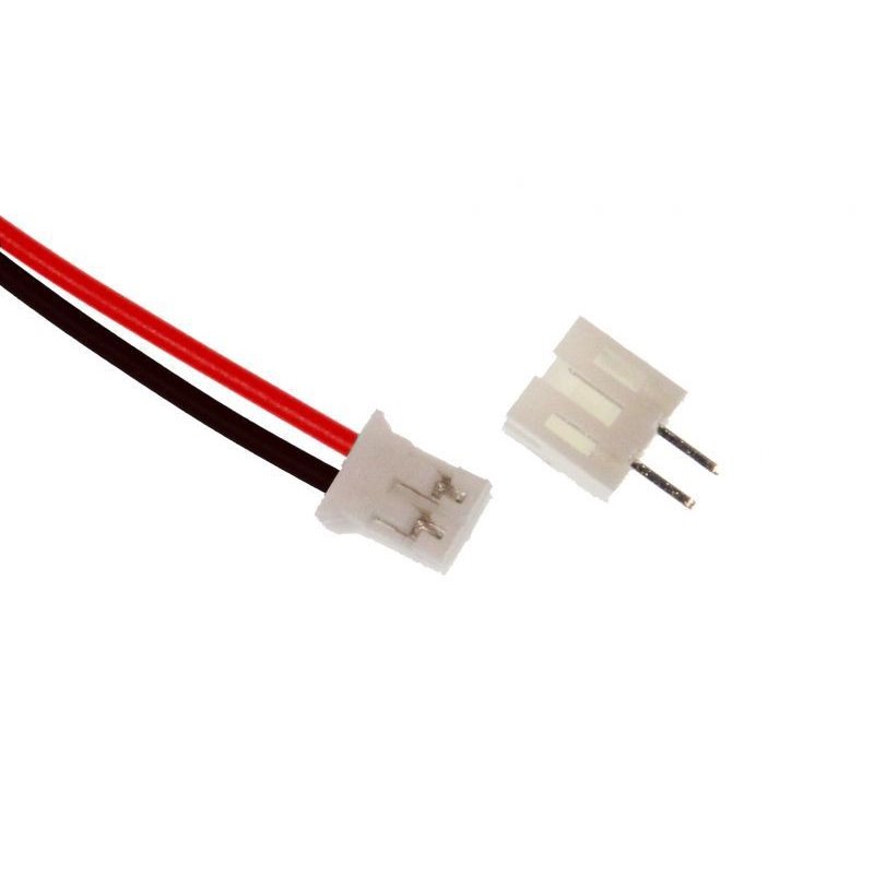 20 Connettori JST PH 1.25 Femmina A 2 Pin – Cavi Da 80 Mm Per Elettronica E Prototipazione