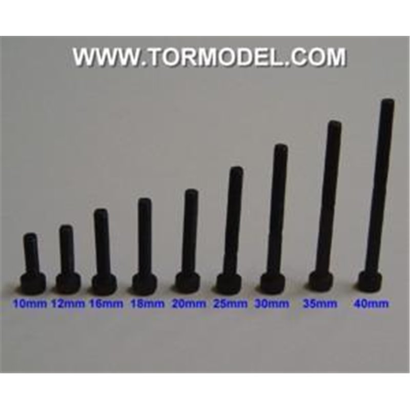 Tornillo allen negro M3 X 20mm. - 5 unidades Tornillo allen negro M3 X 20mm. - 5 unidades