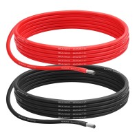 Cable silicona bateria AWG 8(1mts.) Rojo+Negro