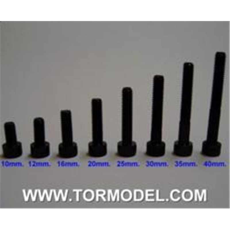 Tornillo allen negro M5 X 20mm. - 5 unidades Tornillo allen negro M5 X 20mm. - 5 unidades