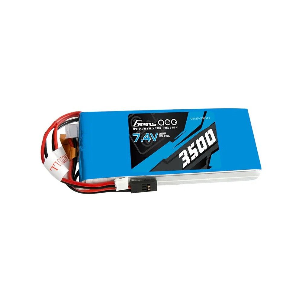 Batería LiPo Gens Ace 3500mAh 7.4V 2S Futaba RX Pack