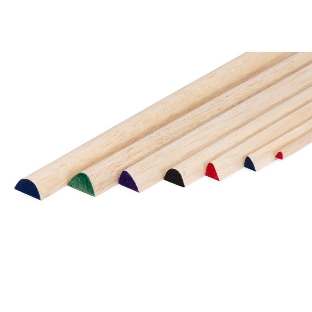 Listón de balsa 9×10×1000 mm perfil leading edge ligero y aerodinámico