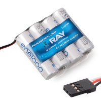 Pack baterías Eneloop 4,8 V plano con conector JR