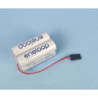 Pack baterías Eneloop 4,8 V plano con conector JR