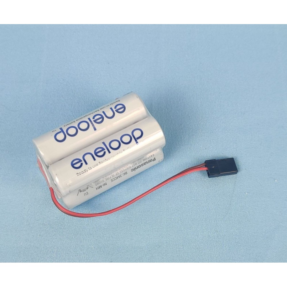 Pack baterías Eneloop 4,8 V plano con conector JR