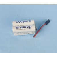 Pack baterías Eneloop 4,8 V plano con conector JR