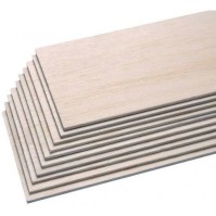 Balsa ligera 100×10×4 mm — Madera de modelismo para aviones RC
