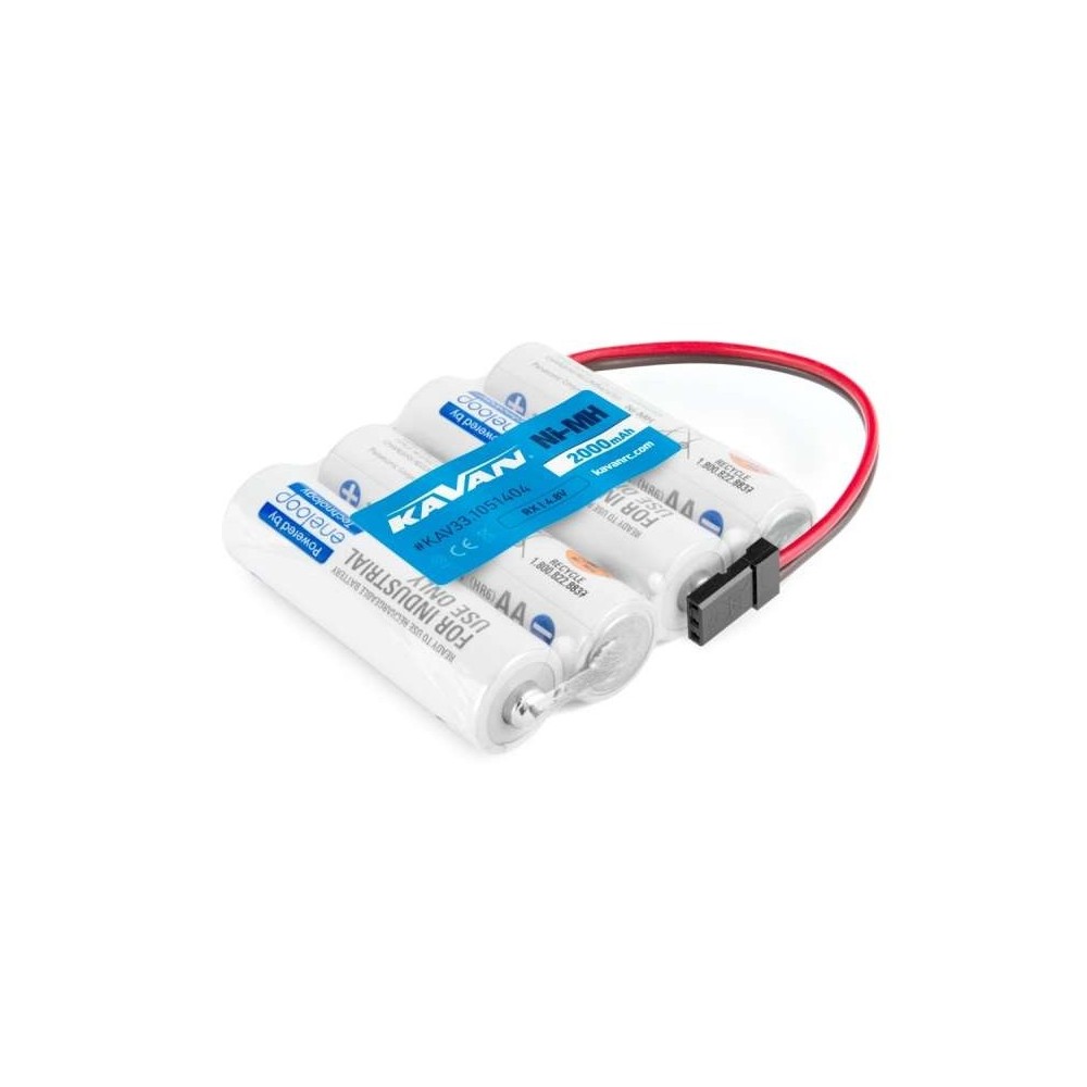 Pack baterías Eneloop 4,8 V plano con conector JR