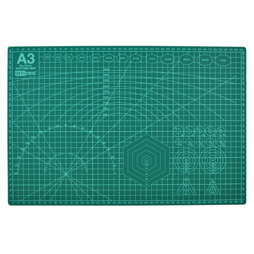 Tabla de Corte A3 PVC 3 mm con Cuadrícula Doble Cara para Aeromodelismo