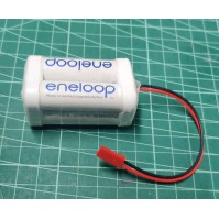 Batería Panasonic ENELOOP 4.8V 4xAA con conector RC para receptor