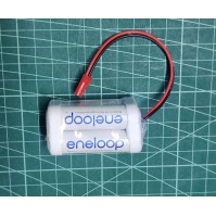 Batería Panasonic ENELOOP 4.8V 4xAA con conector RC para receptor