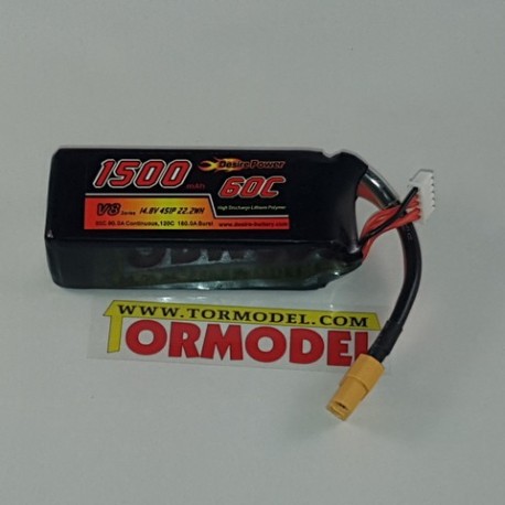Bateria Lipo Desire Power 1500mAh 14.8v (4S) 60C
