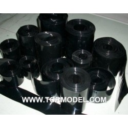 PVC termo-retractil bateria 100 mm negro
